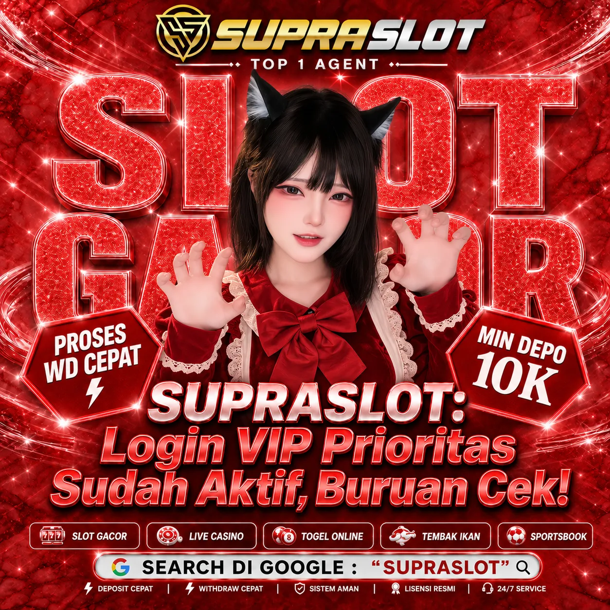 SUPRASLOT: Login VIP Prioritas Sudah Aktif, Buruan Cek!